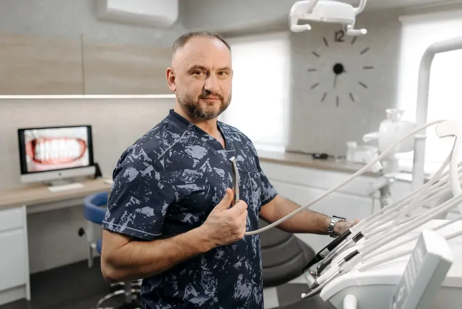 Dental professional in a clinic